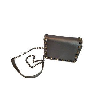 Sondra Roberts Squared Crossbody Purse Silver